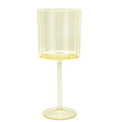 Verre a vin fleur plastique
