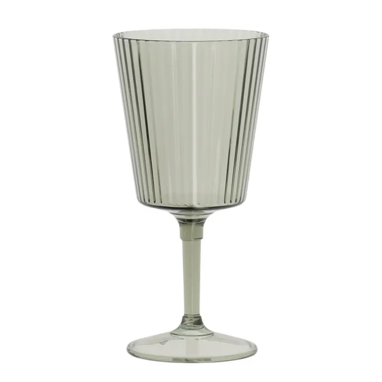 Verre a vin strie gris