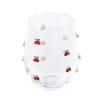 Verre bas fruit en relief