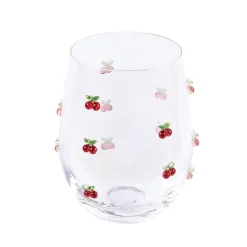Verre bas fruit en relief