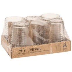 6 verres bas vit'eau 200ml