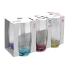 6 verres haut adora fond couleur