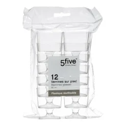 Verrine carre avec pied 6cl x12