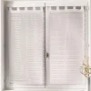 Vitrages passants 2x60x160 cm ri