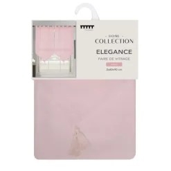 Vitrage x2 elegance 60x90cm rose