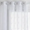 Voilage brod mia blc 140x240