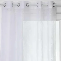 Voilage devo feuil blc 140x240