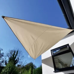 Voile d'ombrage 4x4x4m creme