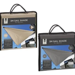 Voile d'ombrage 3x3x3m creme