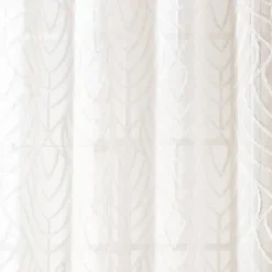 Voile type leaf ecru