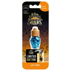 Wood dia de los muertos gold
