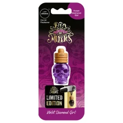 Wood dia de los muertos violet